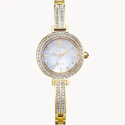 Silhouette Crystal Ladies Crystal Watches CITIZEN